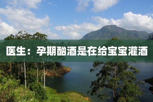医生：孕期酗酒是在给宝宝灌酒