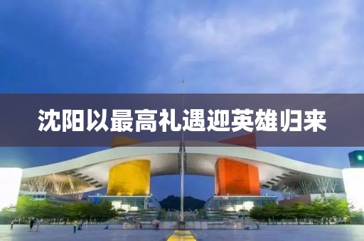 沈阳以最高礼遇迎英雄归来
