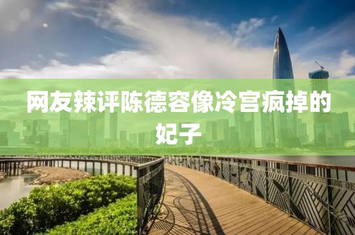 网友辣评陈德容像冷宫疯掉的妃子