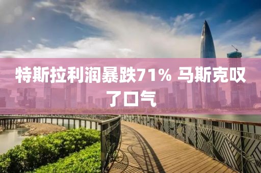 特斯拉利润暴跌71% 马斯克叹了口气