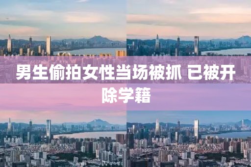男生偷拍女性当场被抓 已被开除学籍
