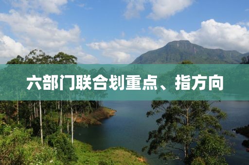 六部门联合划重点、指方向