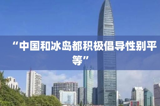 “中国和冰岛都积极倡导性别平等”