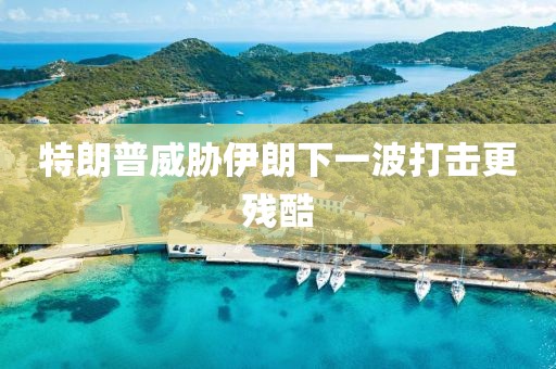 特朗普威胁伊朗下一波打击更残酷