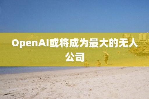 OpenAI或将成为最大的无人公司