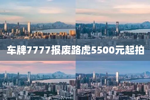 车牌7777报废路虎5500元起拍