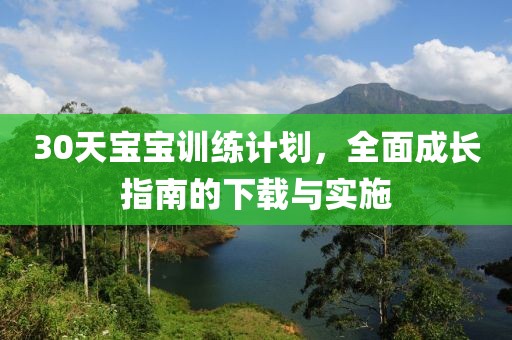 30天宝宝训练计划，全面成长指南的下载与实施