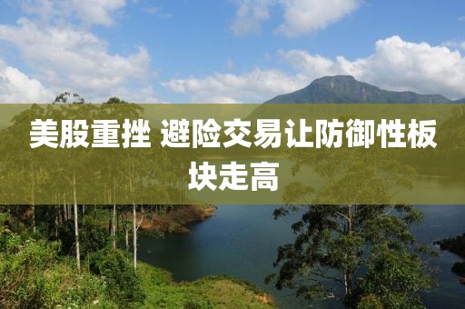 美股重挫 避险交易让防御性板块走高