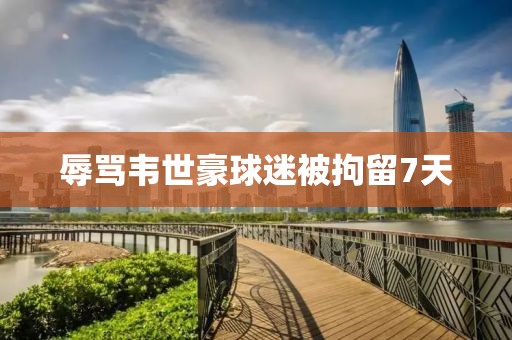 辱骂韦世豪球迷被拘留7天