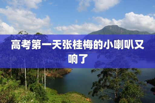 高考第一天张桂梅的小喇叭又响了