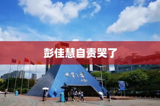 彭佳慧自责哭了