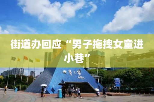 街道办回应“男子拖拽女童进小巷”