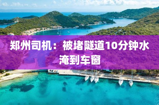 郑州司机：被堵隧道10分钟水淹到车窗