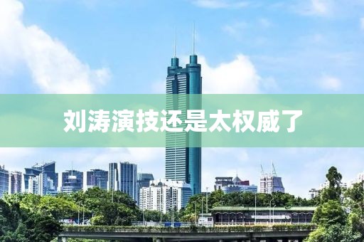 刘涛演技还是太权威了
