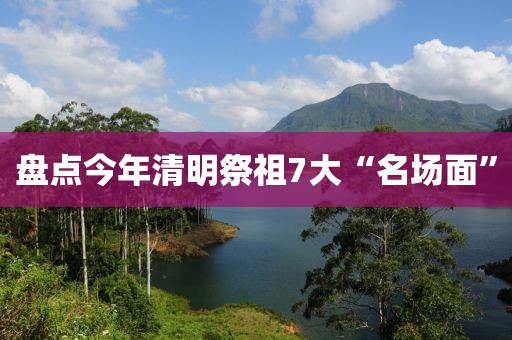 盘点今年清明祭祖7大“名场面”