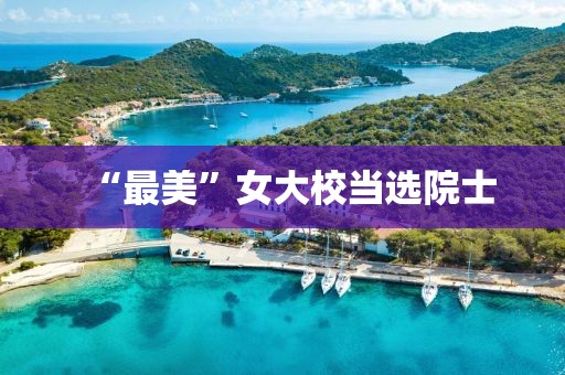 “最美”女大校当选院士