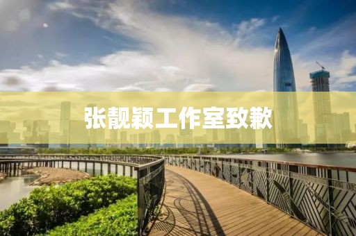张靓颖工作室致歉