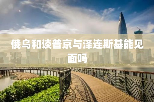 俄乌和谈普京与泽连斯基能见面吗