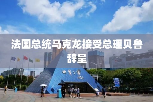 法国总统马克龙接受总理贝鲁辞呈