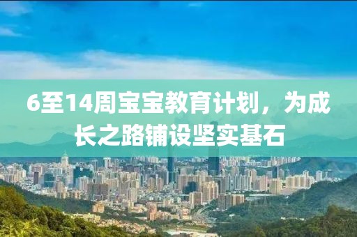 6至14周宝宝教育计划，为成长之路铺设坚实基石