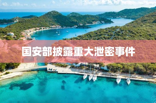 国安部披露重大泄密事件