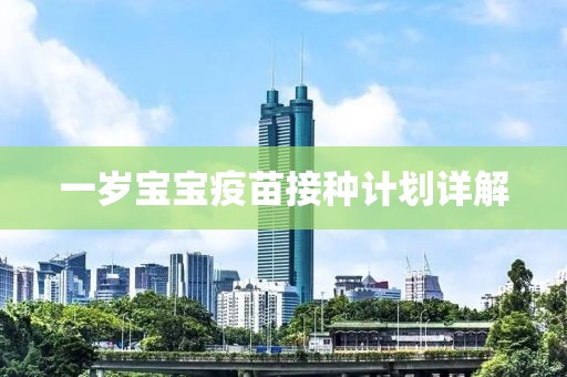 一岁宝宝疫苗接种计划详解