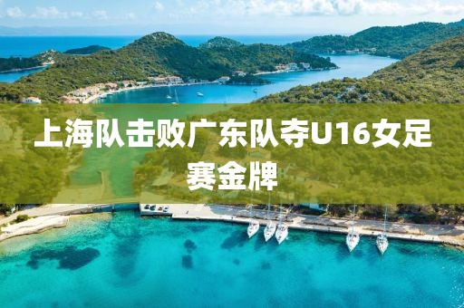 上海队击败广东队夺U16女足赛金牌