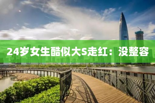 24岁女生酷似大S走红：没整容
