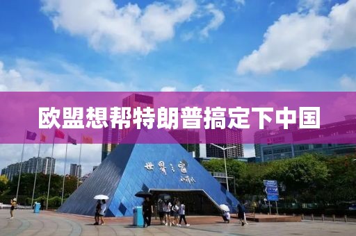 欧盟想帮特朗普搞定下中国