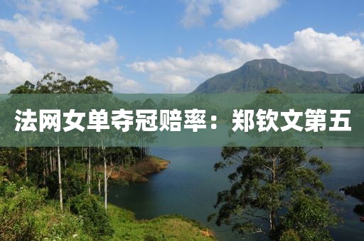 法网女单夺冠赔率：郑钦文第五