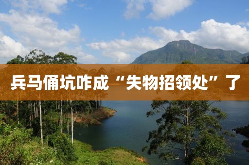 兵马俑坑咋成“失物招领处”了