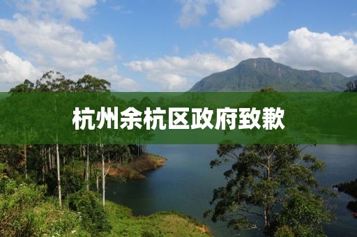 杭州余杭区政府致歉