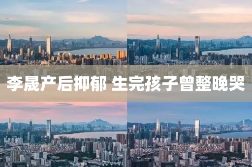 李晟产后抑郁 生完孩子曾整晚哭