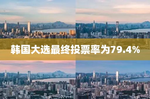 韩国大选最终投票率为79.4%