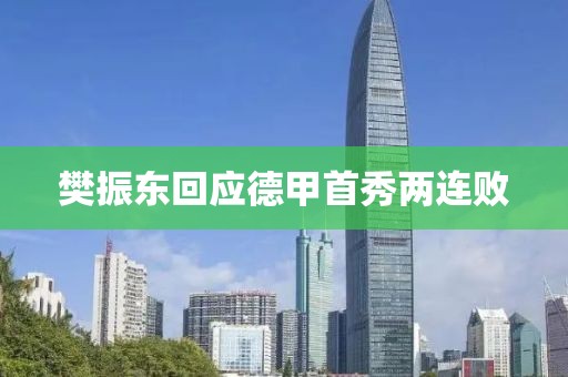 樊振东回应德甲首秀两连败