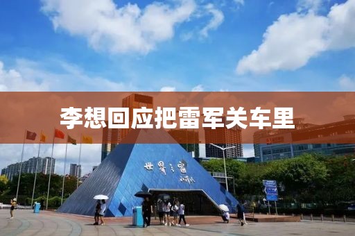 李想回应把雷军关车里