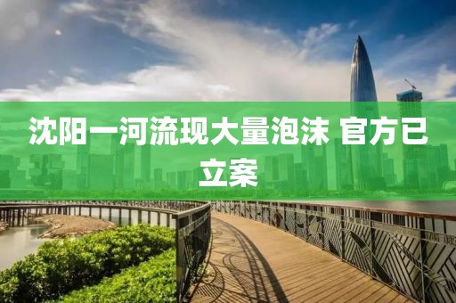 沈阳一河流现大量泡沫 官方已立案