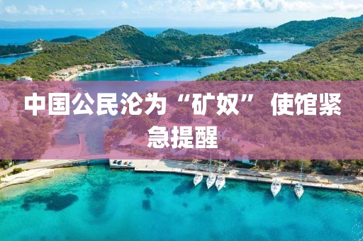 中国公民沦为“矿奴” 使馆紧急提醒