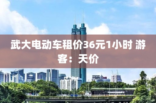 武大电动车租价36元1小时 游客：天价