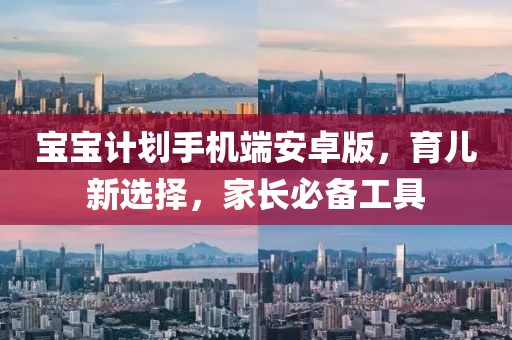 宝宝计划手机端安卓版，育儿新选择，家长必备工具