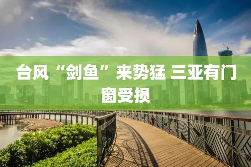 台风“剑鱼”来势猛 三亚有门窗受损