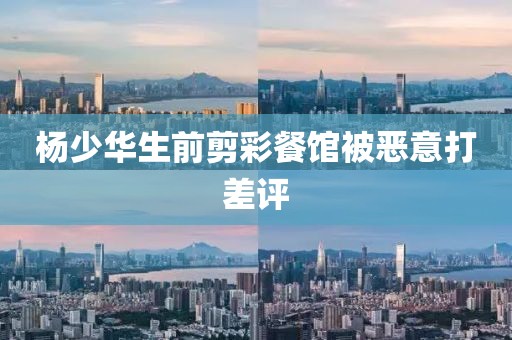 杨少华生前剪彩餐馆被恶意打差评
