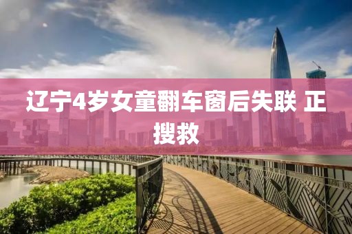 辽宁4岁女童翻车窗后失联 正搜救