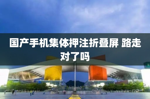 国产手机集体押注折叠屏 路走对了吗