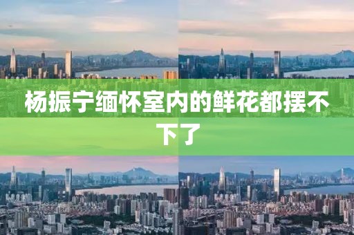 杨振宁缅怀室内的鲜花都摆不下了