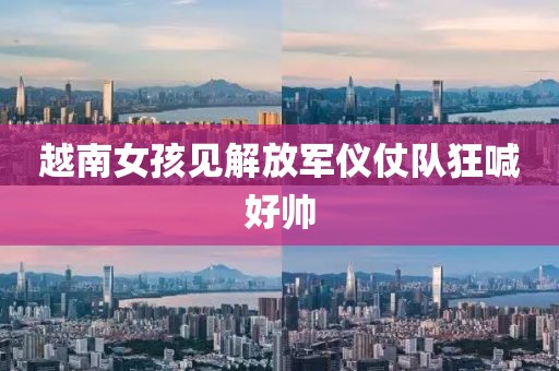 越南女孩见解放军仪仗队狂喊好帅