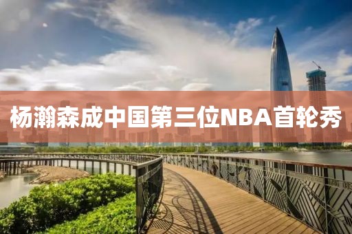 杨瀚森成中国第三位NBA首轮秀