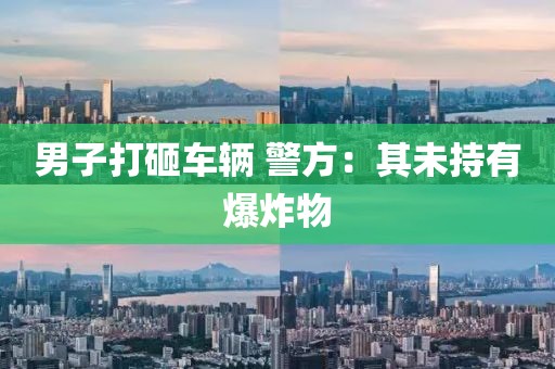 男子打砸车辆 警方：其未持有爆炸物