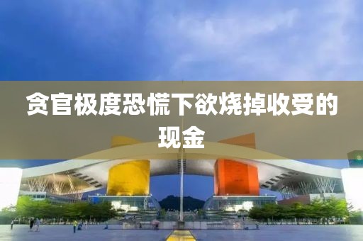 贪官极度恐慌下欲烧掉收受的现金
