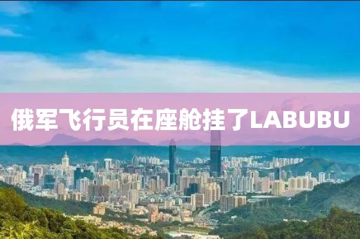 俄军飞行员在座舱挂了LABUBU